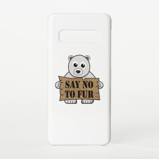 Sag nein zu Fur Samsung Galaxy Hülle (Rückseite)