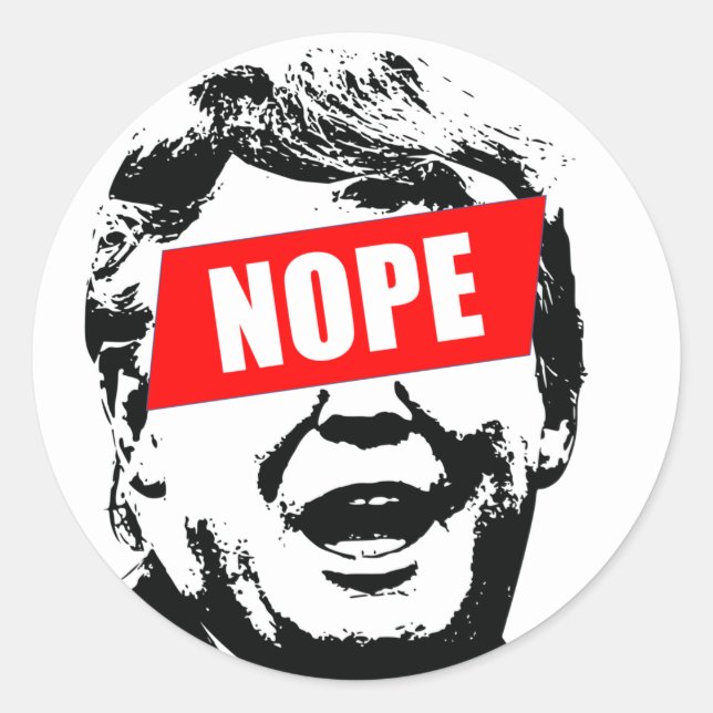 Sag "Nein" zu Trump Sticker (Vorderseite)