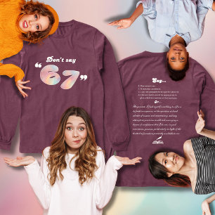 Sag nicht 6-7 Lustige deutsche Übersetzung Tri-Blend Shirt