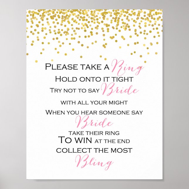 Sag nicht Braut Spiel Schild (Vorne)