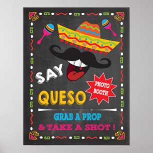 Sag Queso Mexican Fiesta Fotoautomatenposter Poster