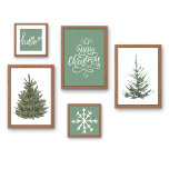 Saga Green Hallo Weihnachten Künstlicher Leinwanddruck<br><div class="desc">Mit unserer Weihnachtskunst "Hallo" in der Weihnachtsdekoration fügen Sie eine Touch feierlicher Einfachheit hinzu. Mit dem Wort "Hallo" in knalligem, weißem Text vor einem ruhigen, sagenumwobenen grünen Hintergrund verleiht dieses minimalistische Design jedem Raum eine warme und einladende Atmosphäre. Dieses Poster, das sich perfekt für Eintritte, Wohnzimmer oder jeden Ort eignet,...</div>