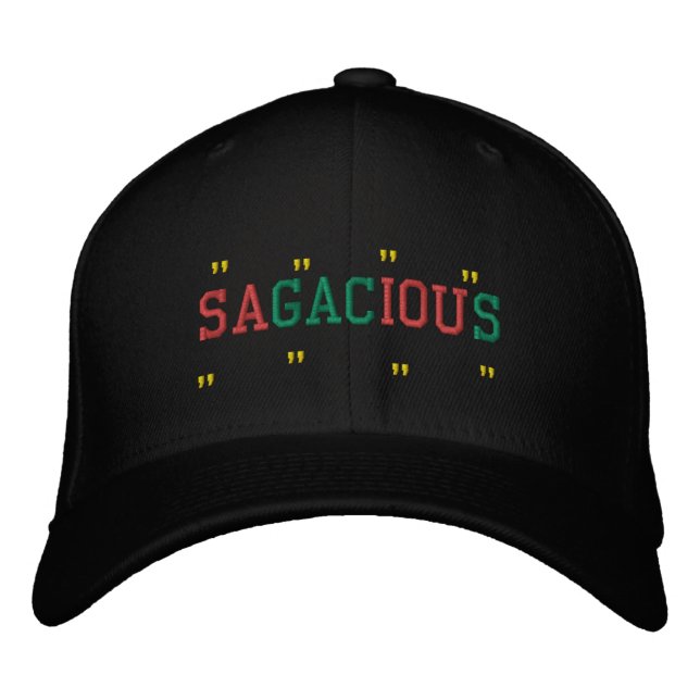 SAGACIOUS BESTICKTE BASEBALLKAPPE (Vorderseite)