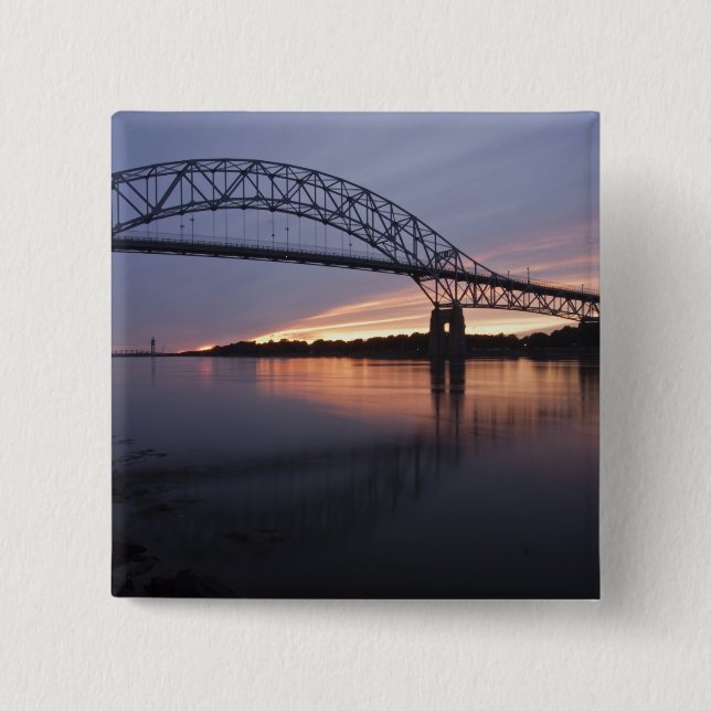 Sagamor Brücke über den Cape Cod Kanal, Button (Vorderseite)