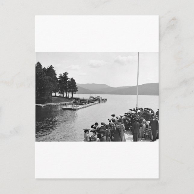 Sagamore Dock, George Lake: 1904 Postkarte (Vorderseite)