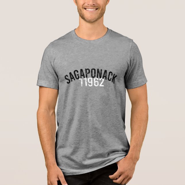 Sagaponack 11962 The Hamptons Eastern Long Island  Tri-Blend Shirt (Vorderseite)