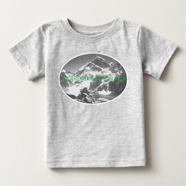 Sagarmatha, (Everest) First Ascent Souvenir Baby T-shirt (Vorderseite)