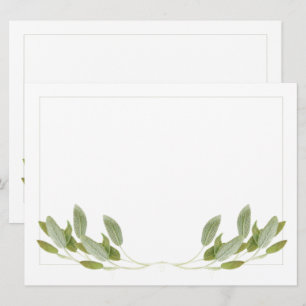 SAGE 6.5x8.75 Flachkarte / Horizontal Karte
