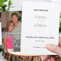 Sage Ampersand Photo Save-the-Date | Hochzeit