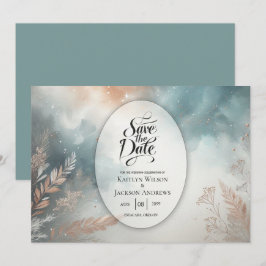 Sage and Terracotta Stardust Skies Wedies Save The Date