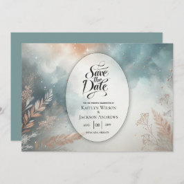 Sage and Terracotta Stardust Skies Wedies Save The Date