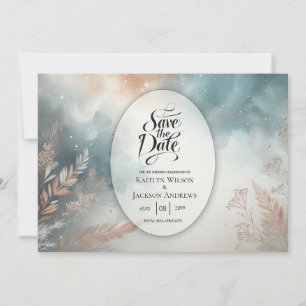 Sage and Terracotta Stardust Skies Wedies Save The Date