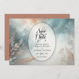 Sage and Terracotta Stardust Skies Wedies Save The Date