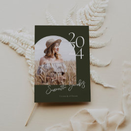 Sage Arch Moderne Graduierungspartei für Minimalis Einladung