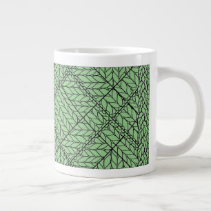SAGE ARGYLE STRICKEN Große weiße Tasse