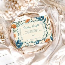 Sage Berry Botanical Baby Shower Diapper Raffle