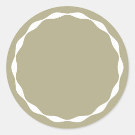Sage Blank Circle Custom Gewürzbehälter Aufkleber