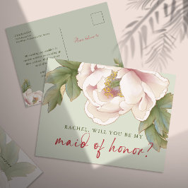 Sage & Blush werden Sie mein Vorschlag für eine Tr Postkarte