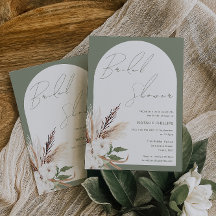 Sage Boho Arch White Floral Brautparty