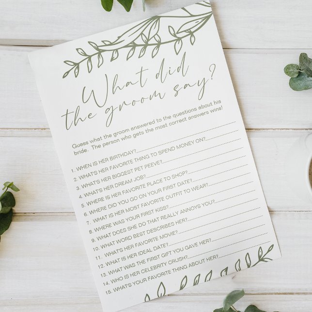 Sage Boho Blume Game würde sagen Flyer (Von Creator hochgeladen)