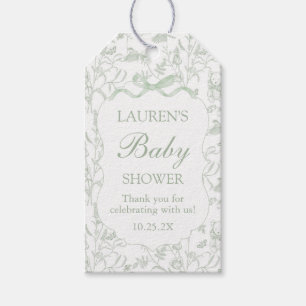 Sage Bow Baby Showmarke Geschenkanhänger