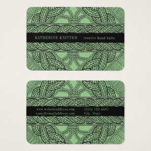 SAGE CABLE KNIT Euro Taille Carte de Visite Entrep