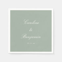 Sage Classic Schrift Elegante Hochzeit Benutzerdef