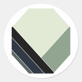 Sage Classic Summer Zuhause Runder Aufkleber