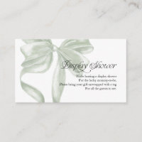 Sage Coquette Bogen-Display-Duschverglasungskarte