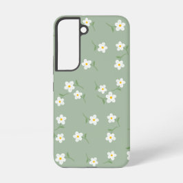Sage Daisy-Handyhülle | Elegante botanische Blumen Samsung Galaxy Hülle