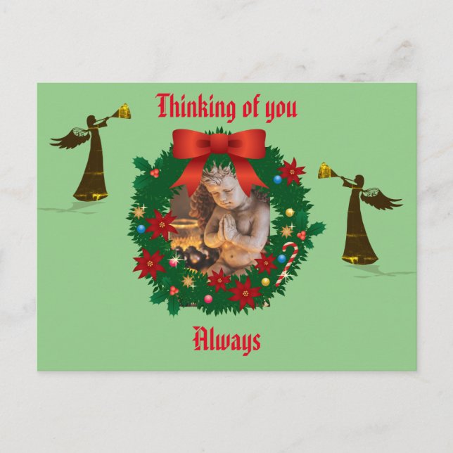 Sage - Denken Sie an Sie - immer Holiday Angel Postkarte (Vorderseite)