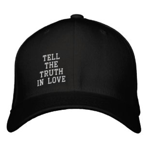 Sage die Wahrheit in der Liebe Bestickte Baseballkappe