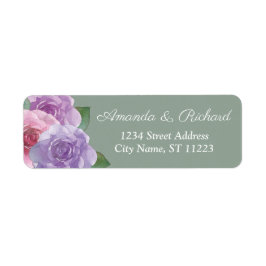 Sage Dusty Pink Lila Elegante Blumenhochzeit