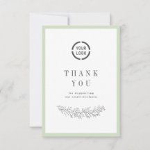 Sage elegant botanisch mit Logo kleine Unternehmen