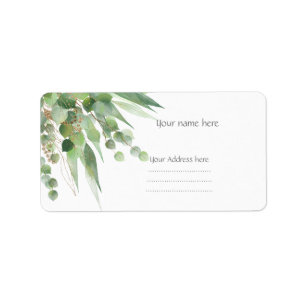 Sage Eucalyptus ÉTIQUETTES DE ADRESSE