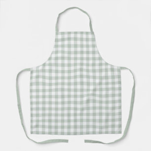 Sage Farmhouse Gingham Schürze