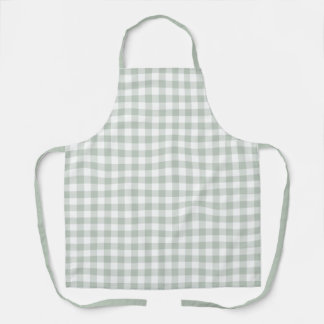 Sage Farmhouse Gingham Schürze