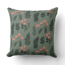 Sage Fern Throw Kissen