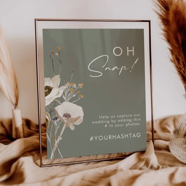 Sage Fleur Sauvage Fantaisiste Oh Mon Dieu Affiche (Créateur téléchargé)