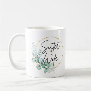 Sage Floral Soeur Femme Café Mug