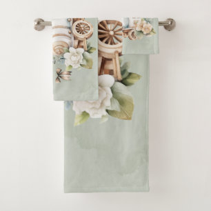 Sage Floral Train Boy Baby shower Cadeau personnal