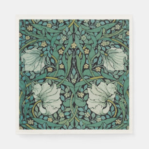 Sage Floral William Morris Serviette