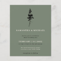 Sage Forest Pine Tree Indie Rustikales Budget