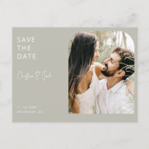 Sage Foto Moderne Arch Wedding Save the Date