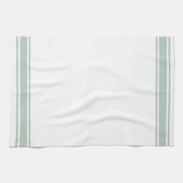 Sage French Style Stripe Küche Handtuch Tee