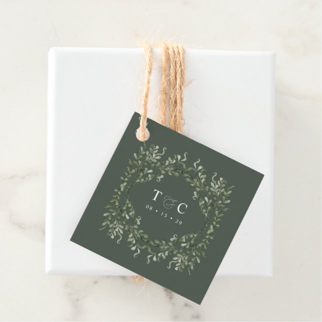 Sage Garden Geschenkmarke Wedding Party Favoriten  Geschenkanhänger (Beispiel)