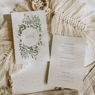 Sage Garden Wedding Info Details Eintrittskarte Einladung