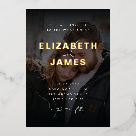 Sage & Gold Moderne Minimalistische Rustikale Hoch Folieneinladung