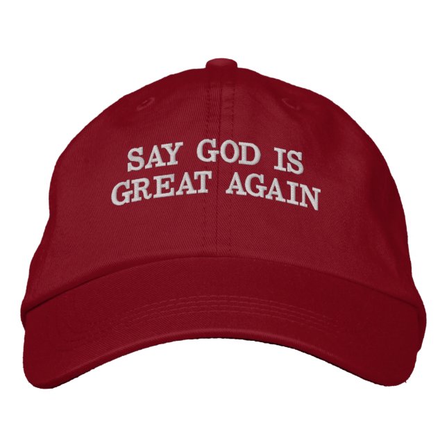 Sage Gott sei wieder groß Bestickte Baseballkappe (Vorderseite)