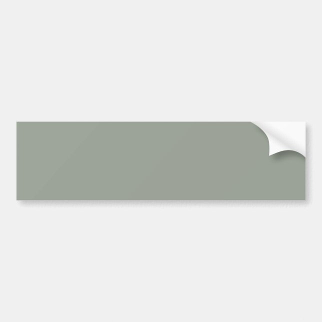 Sage Gray Bumper Sticker for Minimalist Style (Devant)